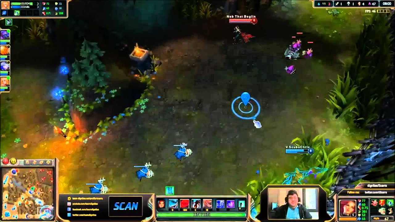Scarra plays Katarina vs Malzahar Mid, Season 3 (Diamond 1)
