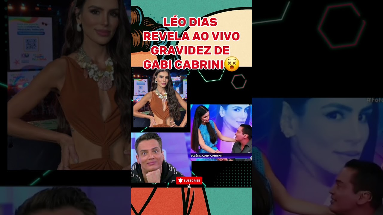 L&Eacute;O DIAS REVELA AO VIVO GRAVIDEZ DE GABI CABRINI #famosos #noticias #fofoca #tv