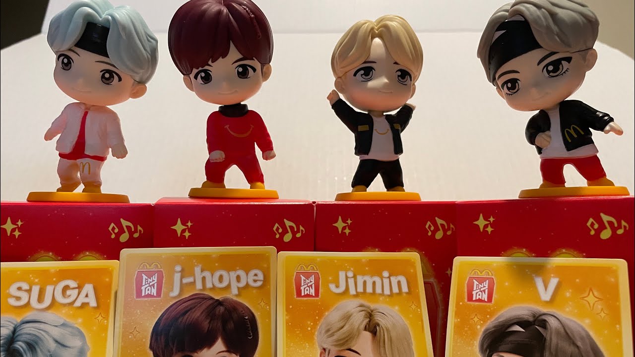 Unboxing BTS Tiny Tan Encore Edition 2 happy meal toys