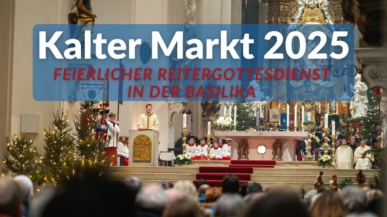 Feierlicher Reitergottesdienst in der Basilika | Kalter Markt Ellwangen 2025