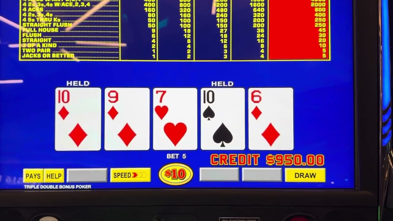 $50 Triple Double Bonus Video Poker! Strat Las Vegas Casino! BIGGEST captured handpay JACKPOT yet!!!