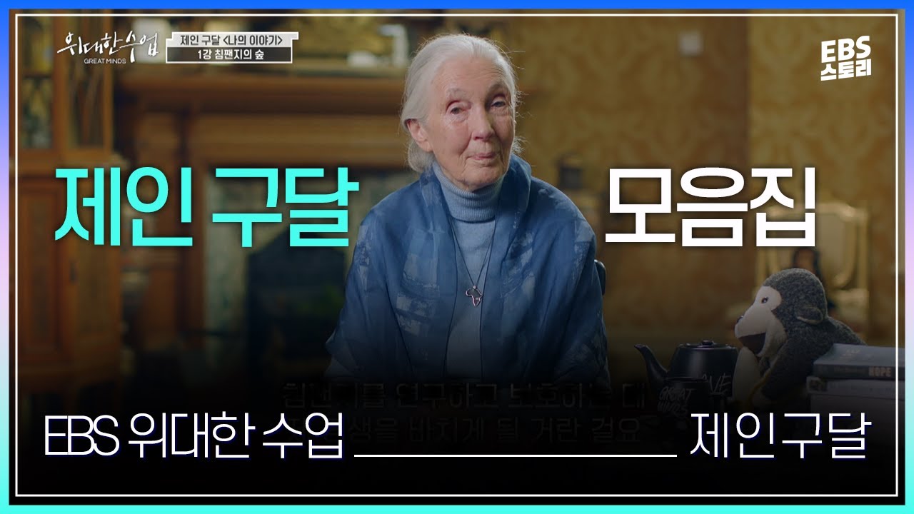 [100일 챌린지][EBS 위대한 수업, 그레이트 마인즈] 제인 구달(Jane Goodall) - 나의 이야기 | 제인구달 강의 모음.zip