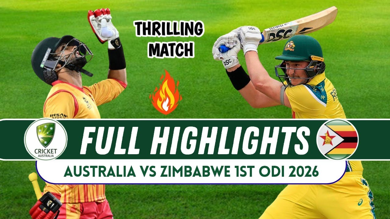 Australia vs Zimbabwe 1st ODI Match 2026 Full Highlights | Aus vs Zim