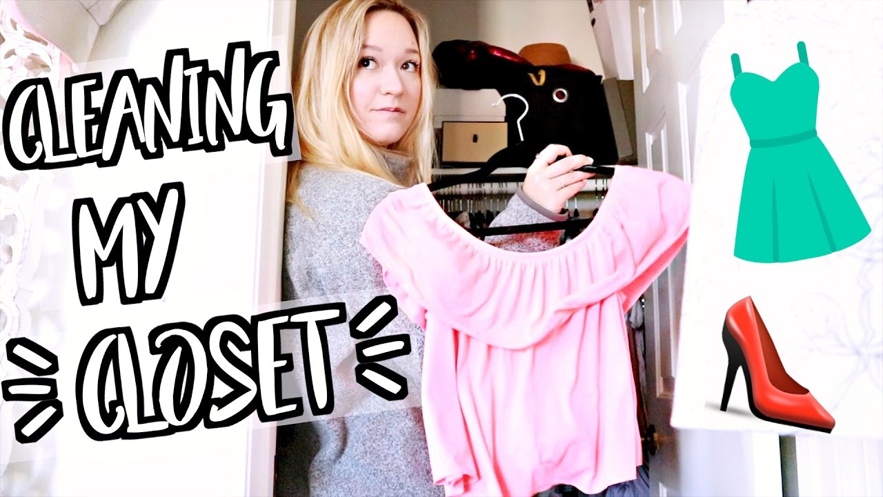 ORGANIZING MY CLOSET FOR MOVING!!