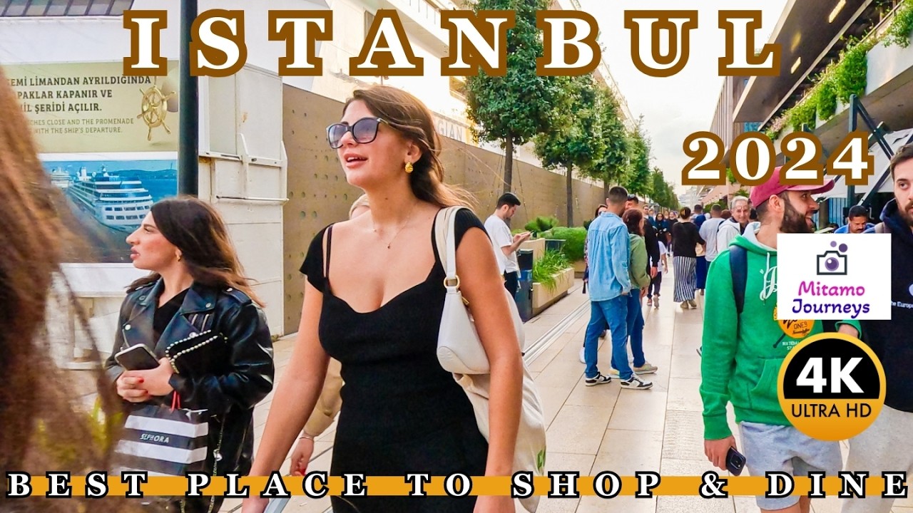 Istanbul Galataport 4K Walking Tour | Shopping Center, Restaurants, Cruise Ship & Seaside | Sep 2024