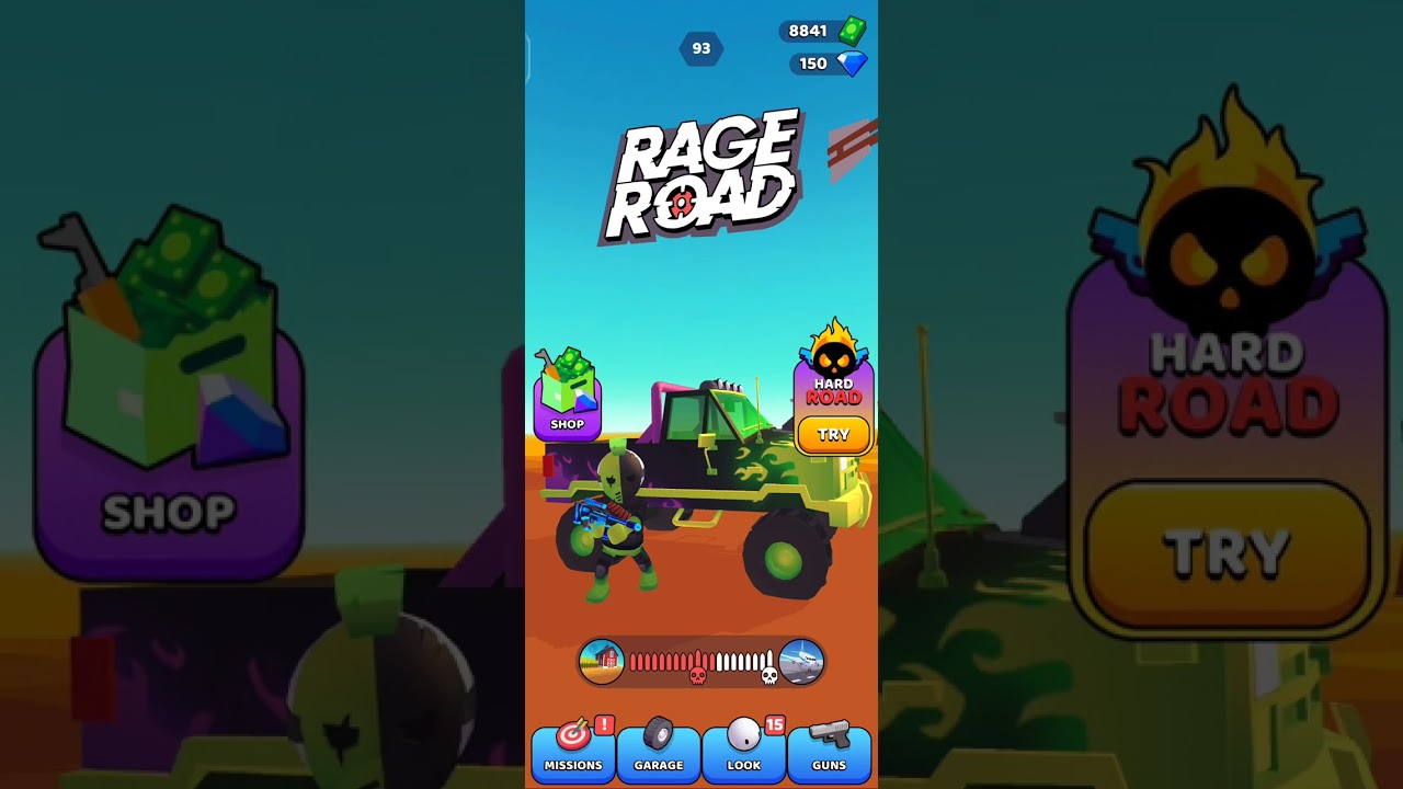 Rage Road (85-100) gameplay part 6 #rageroad 