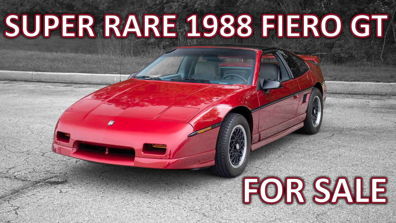Super Rare 1988 Pontiac Fiero GT FOR SALE BY COUNTY CORVETTE | SOLD |