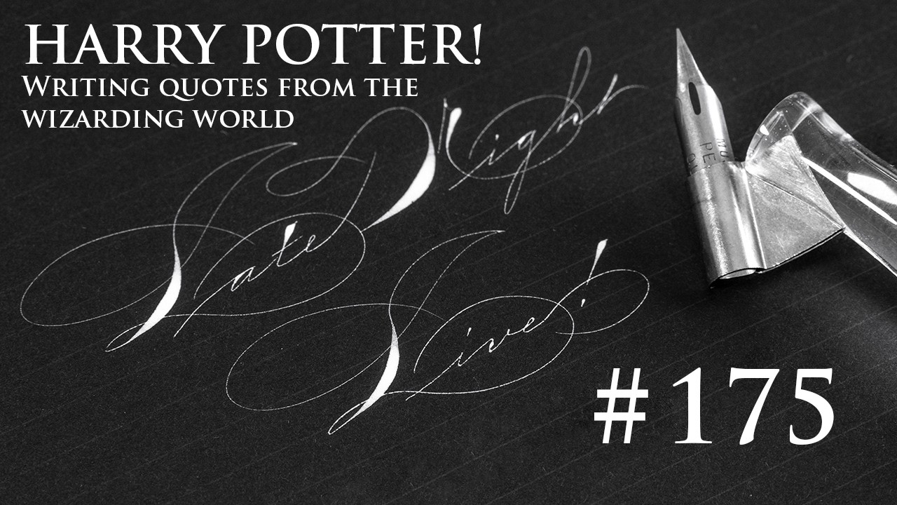 Harry Potter! Writing Quotes from the Wizarding World (Late Night Live #175)