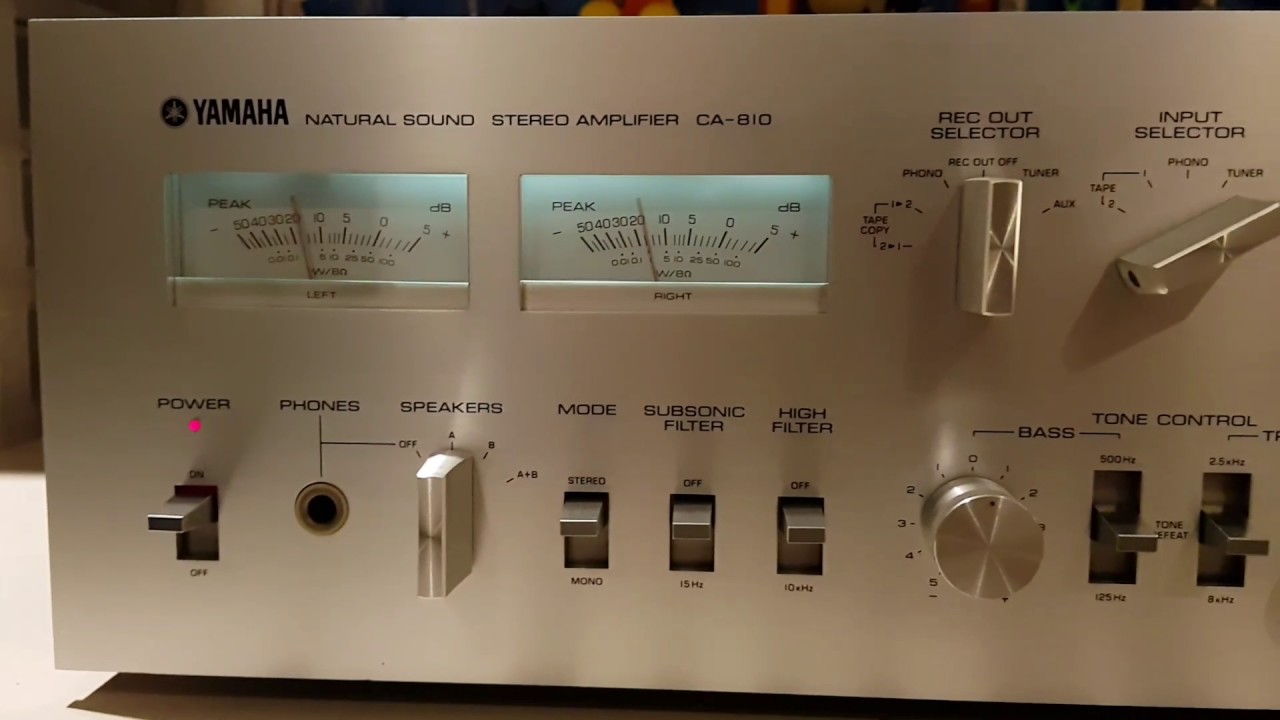 YAMAHA CA-810 amplifer test