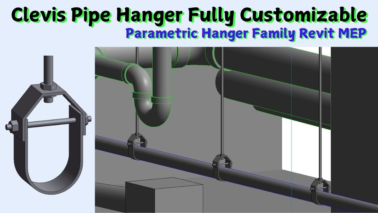 Plumbing Tutorials | Clevis Pipe Hanger Family Creation Revit MEP | #revit #mep #pipeclamp