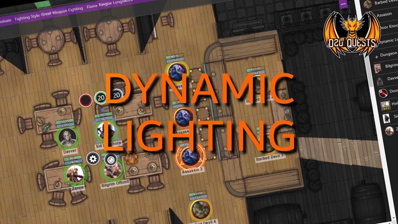 How to setup Dynamic Lighting with a map on Roll20