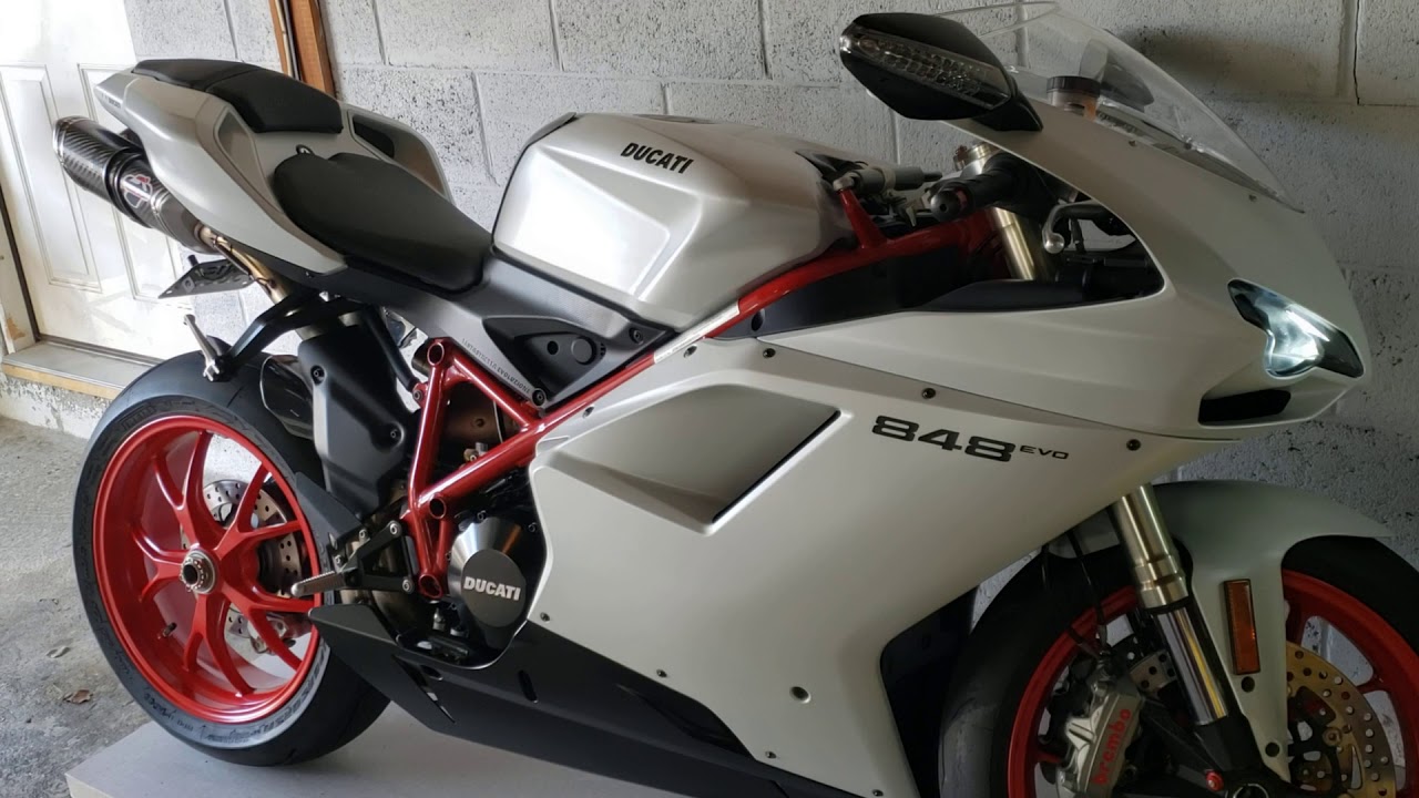 Ducati 848 evo cold start up