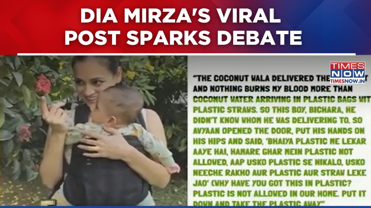 Dia Mirza's Viral Post Sparks Debate: 5-Yr-Old Stops Delivery Over Plastic, Internet Divided | E NOW