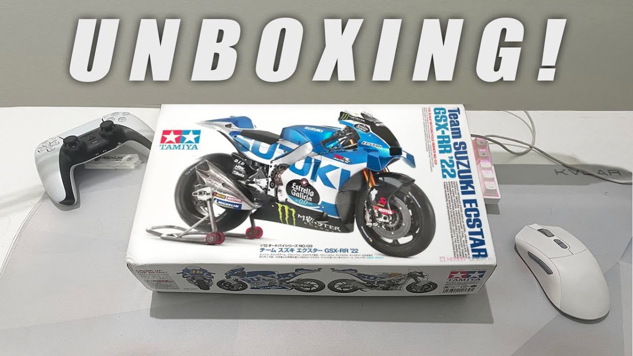 UNBOXING ! Tamiya MotoGP Suzuki GSX-RR '22 Alex Rins Special Valencia GP