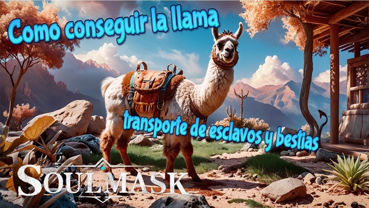 Soulmask 🧐 Como conseguir una LLAMA y cargar humanos y animales 😲 Gameplay español