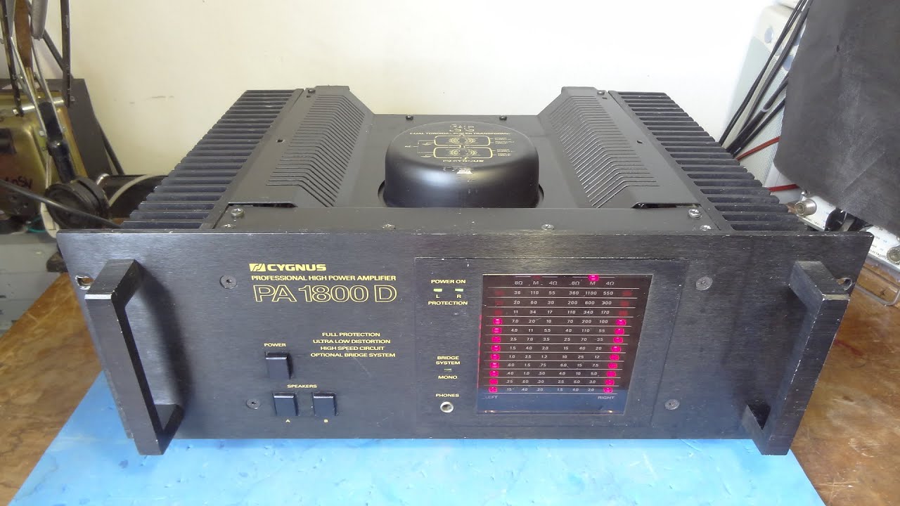01- CYGNYUS PA 1800 AMPLIFICADOR SEM STEP UP NO VAS MEDIÇÃO DA TENSÃO PERDIDA NOS TRANSISTORES