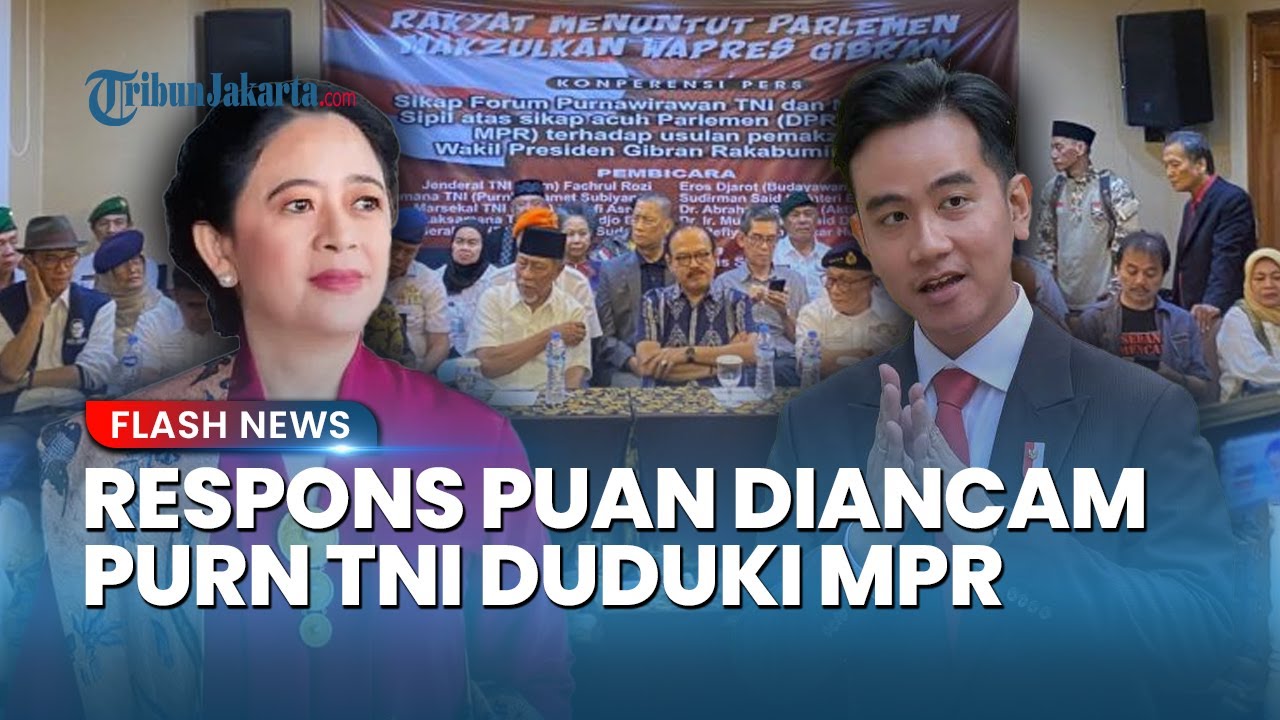 Respons Puan Maharani seusai Didesak & Diancam Forum Purn TNI soal Pemakzulan Gibran, Janji Hal Ini