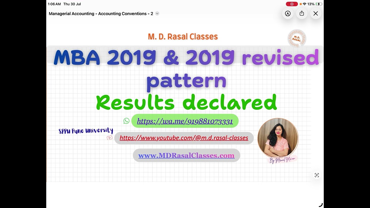 MBA 2019 & 2019 revised Pattern Results updates