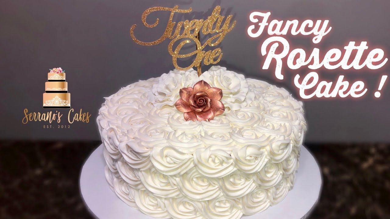 HOW TO MAKE A ROSETTE CAKE | EASY
