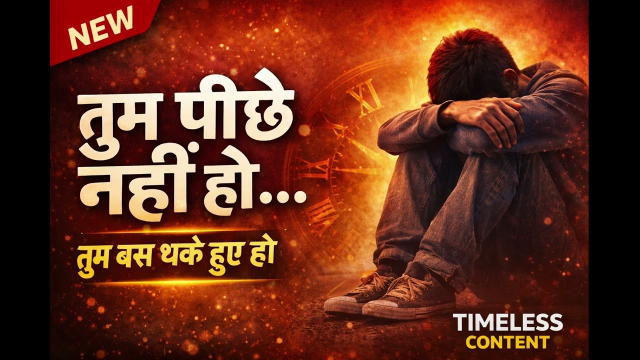 👉 तुम पीछे नहीं हो… तुम बस थके हुए हो | Timeless Content