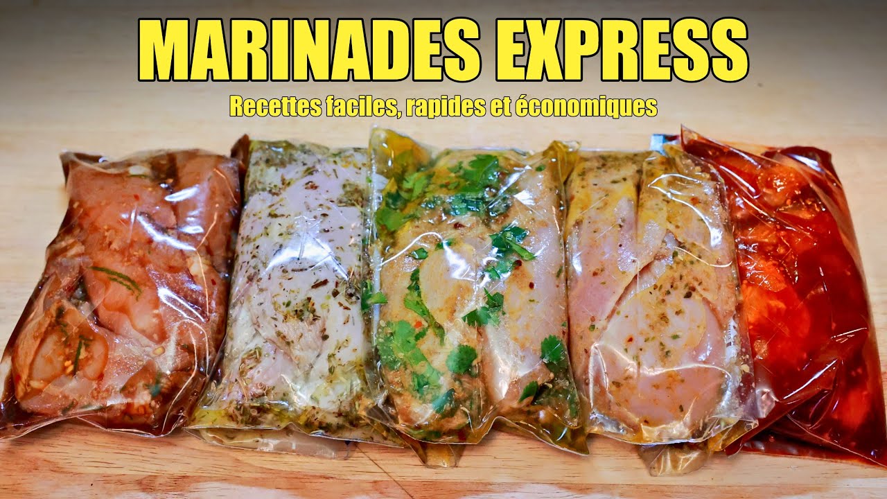 Marinades Faciles et Super Rapide pour Sublimer Poulet, Porc, Bœuf et Agneau !