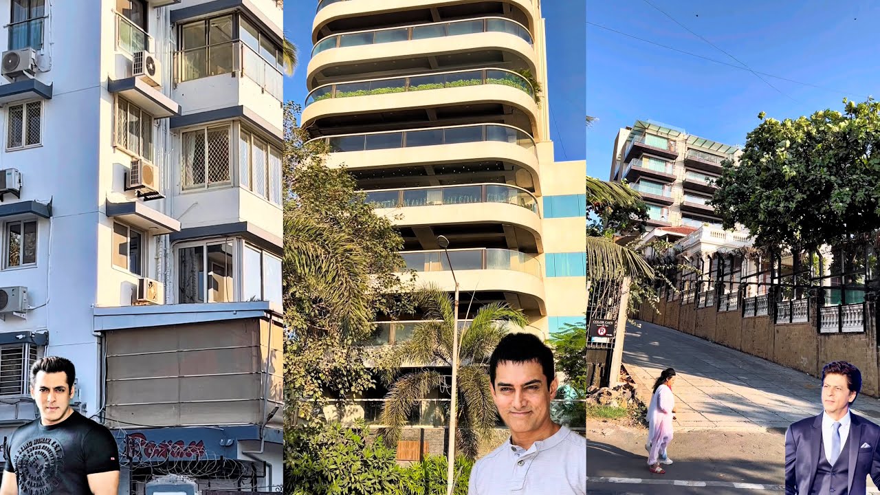 Mumbai Aamir Khan, Shah Rukh Khan and Salman Khan house and all famous actors houses