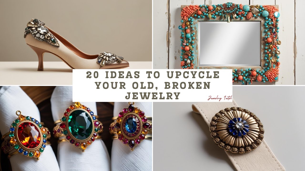 What to do with old or broken Jewelry? 20 Upcycling Ideas!