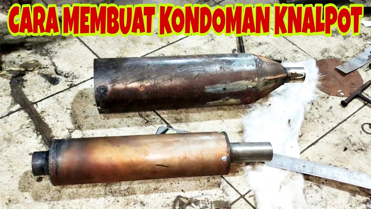 CARA MEMBUAT KNALPOT KONDOMAN YAMAHA MIO DAN GANTI LEHER BY SKR RACING EXHAUST CILEDUG TANGGERANG