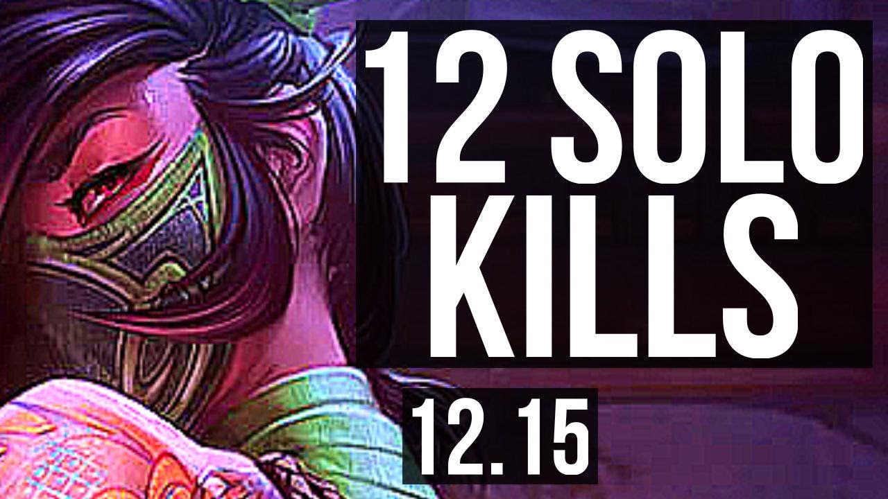AKALI vs VEX (MID) | 12 solo kills, Legendary, 500+ games | KR Master | 12.15