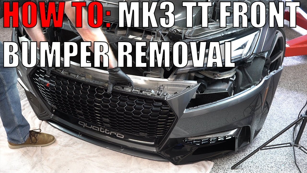 How to remove an Audi TT MK3 (2014 - 2022) front bumper cover