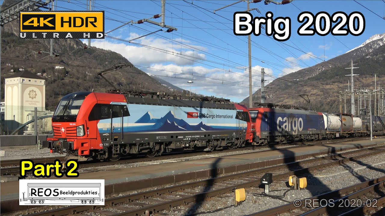 2020-02-18 [4K] 2/3 Brig in the afternoon. Filmed February 2020 during sunny weather in 4K!