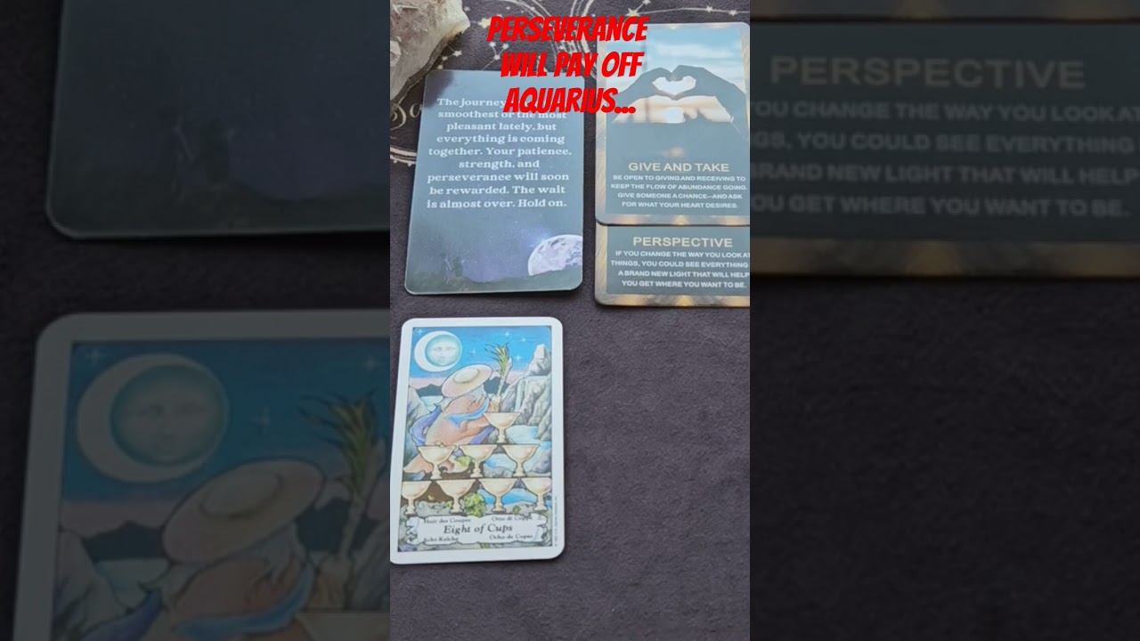 Aquarius Weekly Tarot Reading ~ July 8-14, 2024 ~ PERSEVERANCE! #aquarius #tarot #youtubeshorts