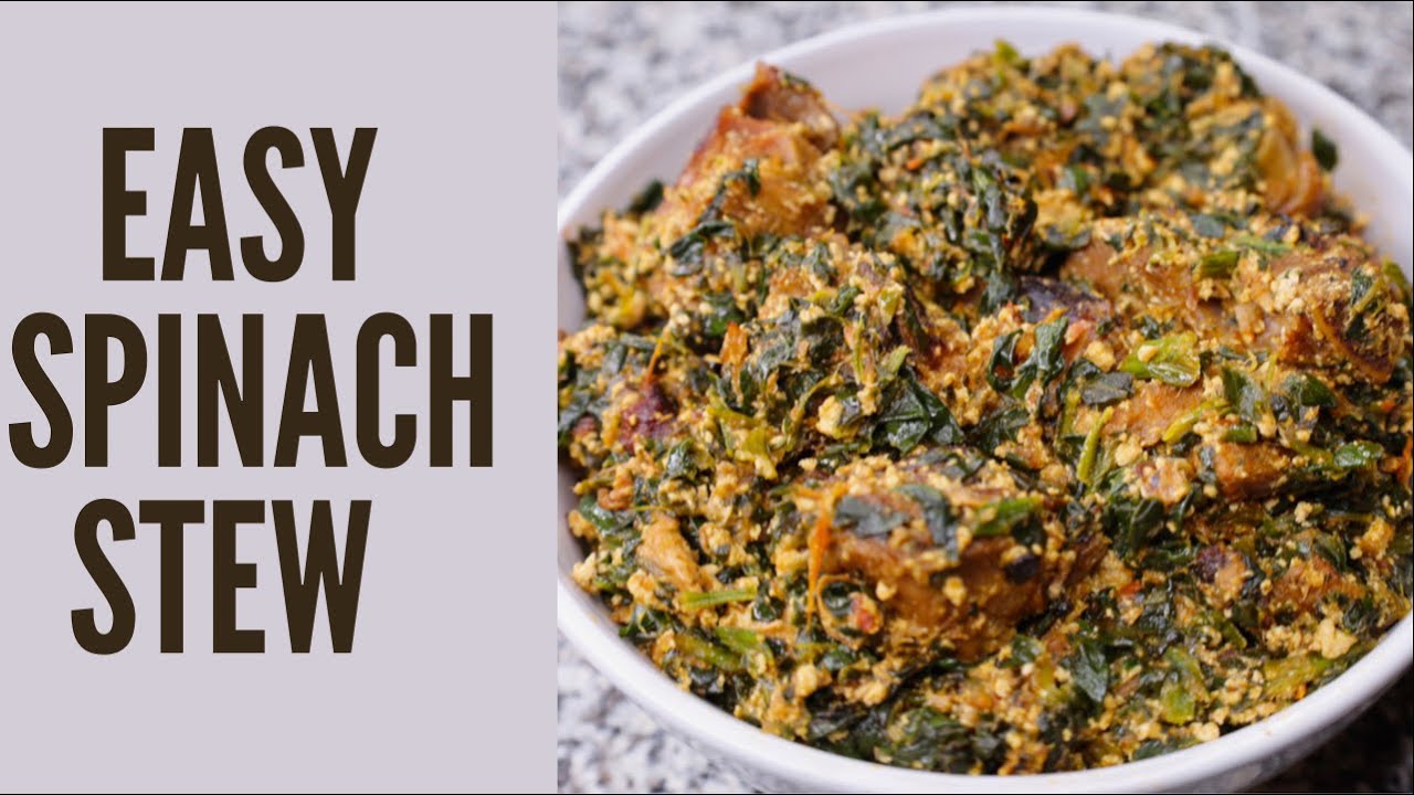 EASY TASTY GHANA SPINACH STEW With SMOKED TURKEY