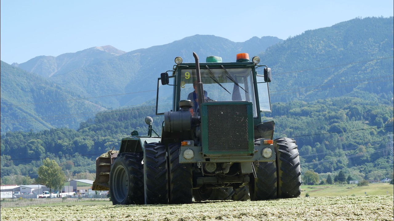 Práce na silážnej jame (2025) | Case IH, JCB, Škoda a Tatra