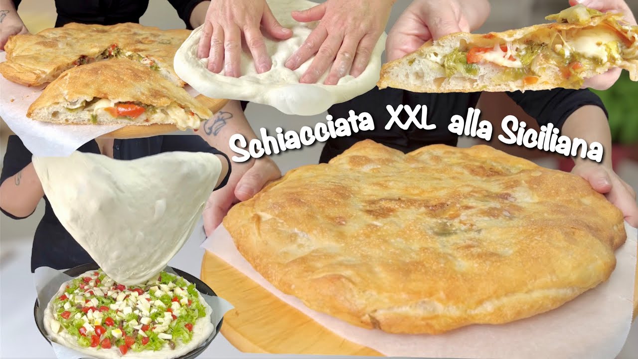 ИЗМЕЛЬЧЕННАЯ ФОКАЧЧА XXL СИЦИЛИЙСКАЯ Хрустящая! 🍕 1000 пузырчатого теста 🍕
