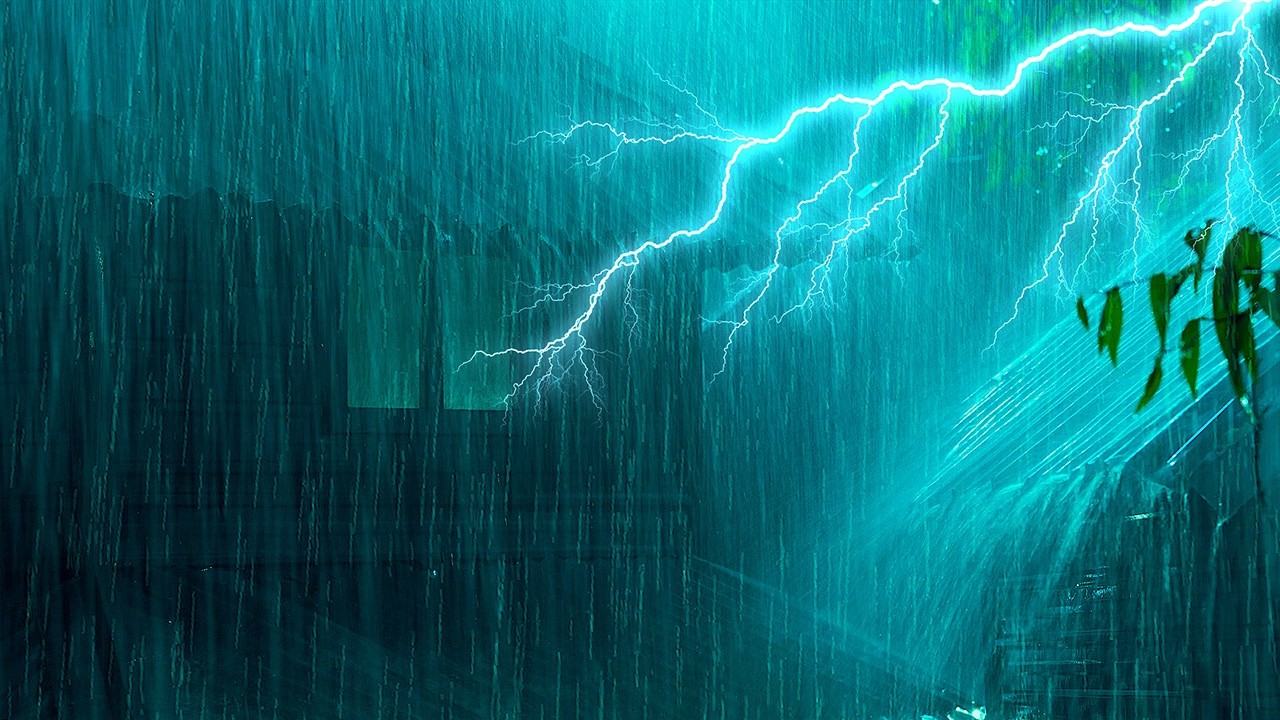 Noche Tormentosa ⛈️ Gotas Danzantes y Truenos en Techo Corrugado Para Sueño Profundo