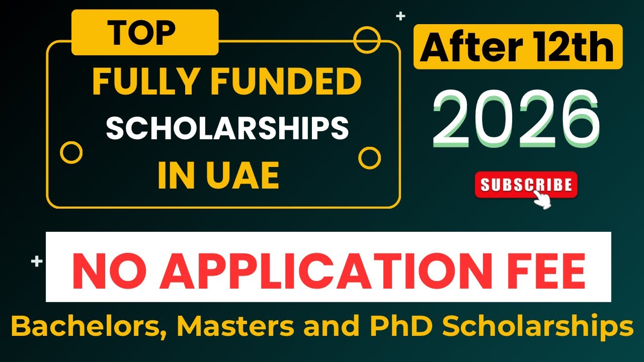 How to study abroad in UAE after 12th? | Fully Funded Scholarship for Bachelor