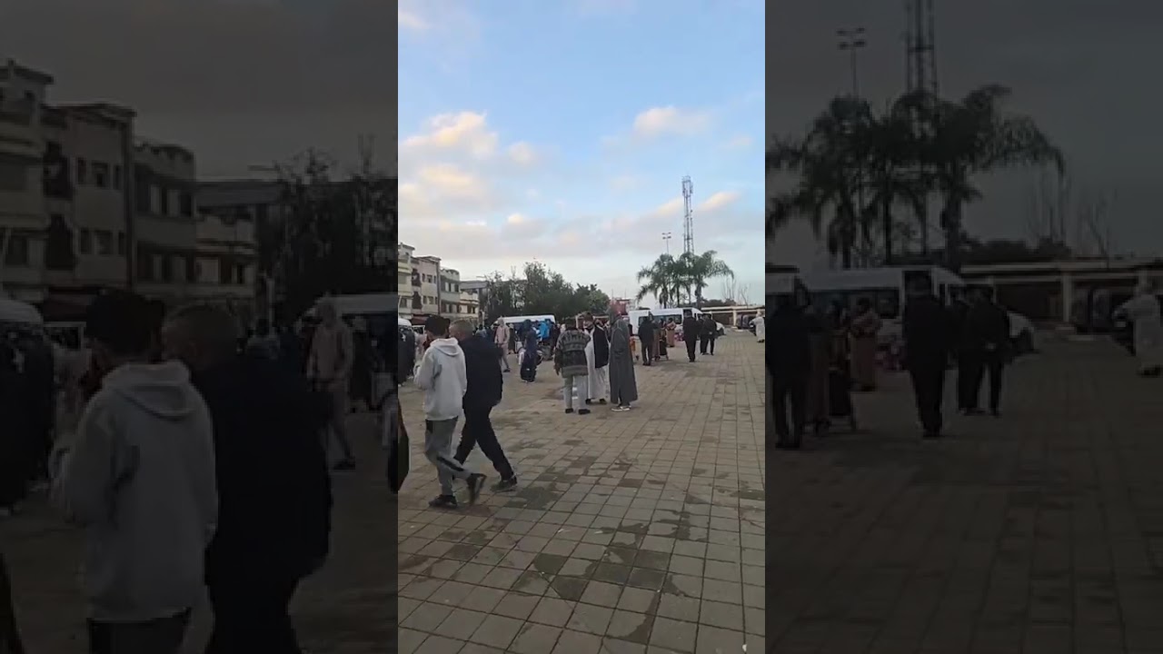 من القصر الكبير..محطة القطار عامرة عن آخرها بعد إخلاء المدينة بسبب الفيضان والإعلان عن مجانية القطار