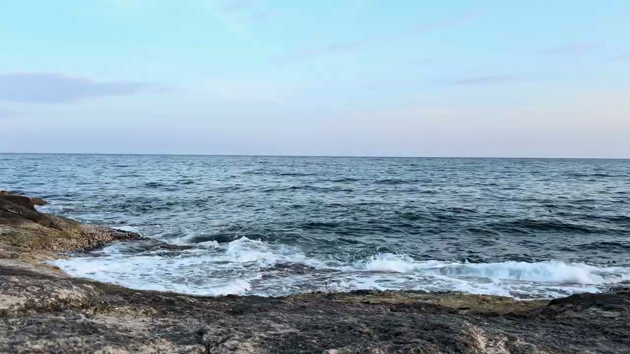 1 Hour Relaxing Sea Waves 🌊 Calm Sea Sounds for Deep Sleep, Study & Relaxation | 4K Nature Sounds 
