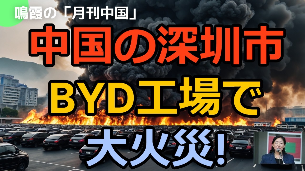 【鳴霞の「月刊中国」】中国の深圳市のBYD工場で大火災!