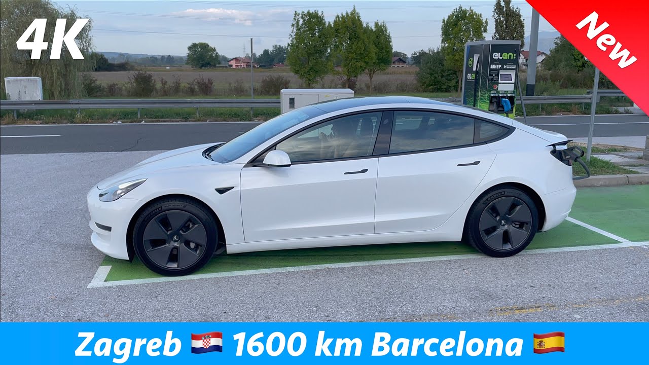 Tesla Model 3 LR 2021 - БЕЗУМНО ДОЛГОЕ путешествие из Хорватии в Испанию (1600 км)