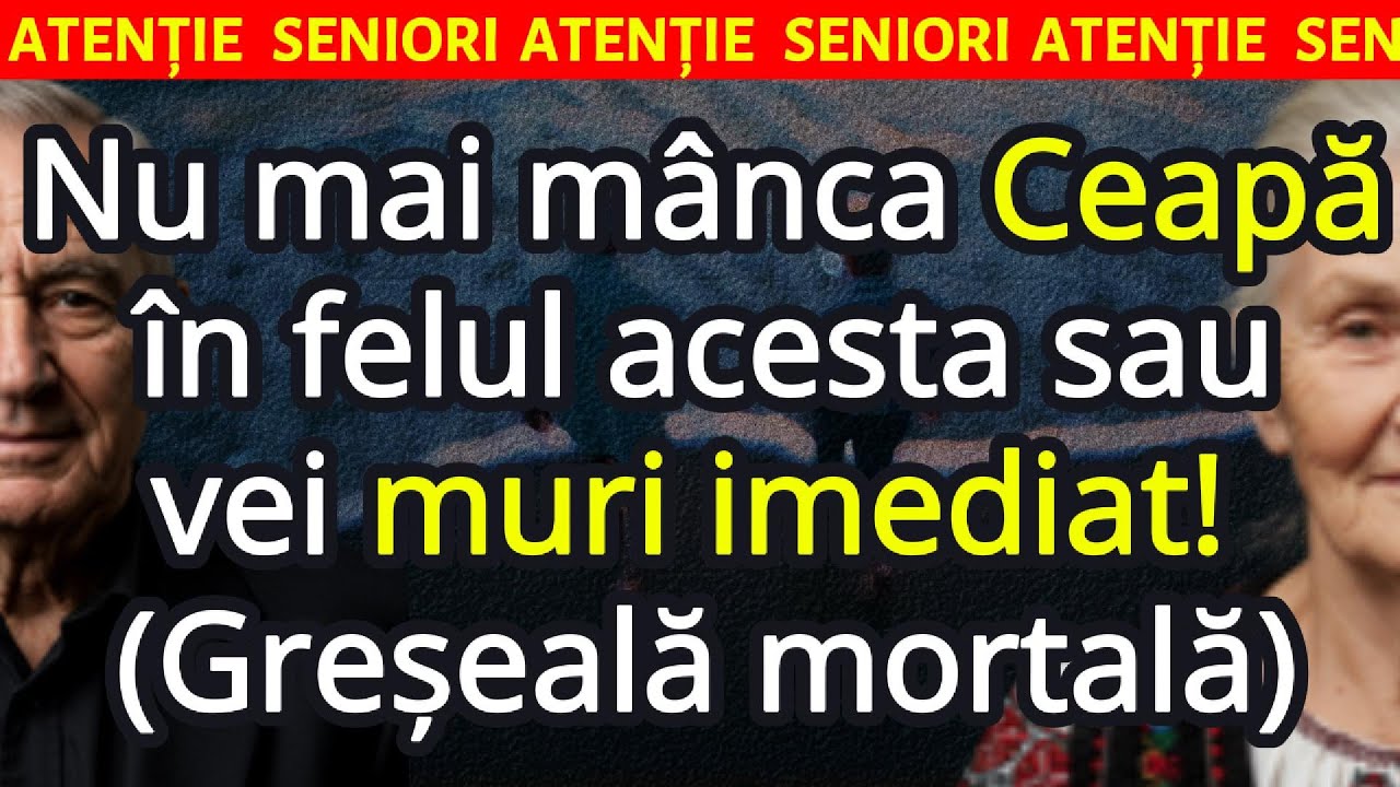 ❗Măn&acirc;nci ceapă? Evită ACESTE 10 greșeli periculoase | Seniorii TREBUIE să știe aceste greșeli!