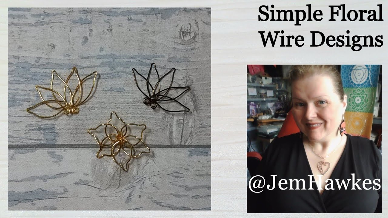 Simple Floral Designs in Wire by Jem Hawkes, Lotus and Easy Flower