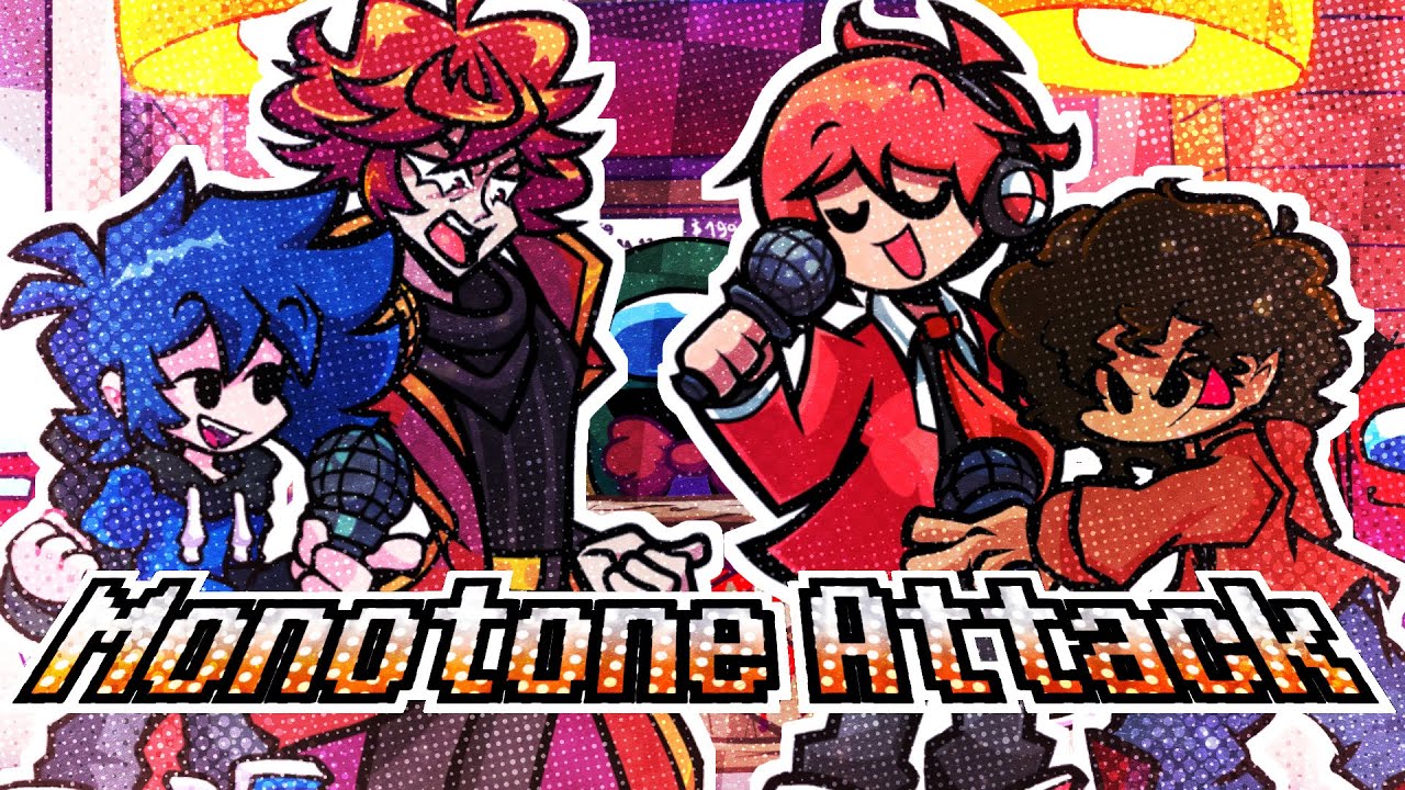 [FNF] Monotone Attack but it's Ruvstyle & TDCris vs Brau & Feru