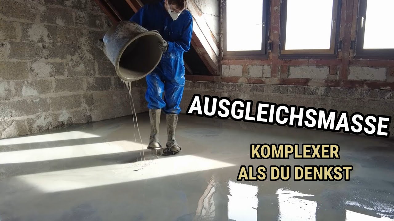 Selbstnivellierende Ausgleichsmasse hält mich auf Trab