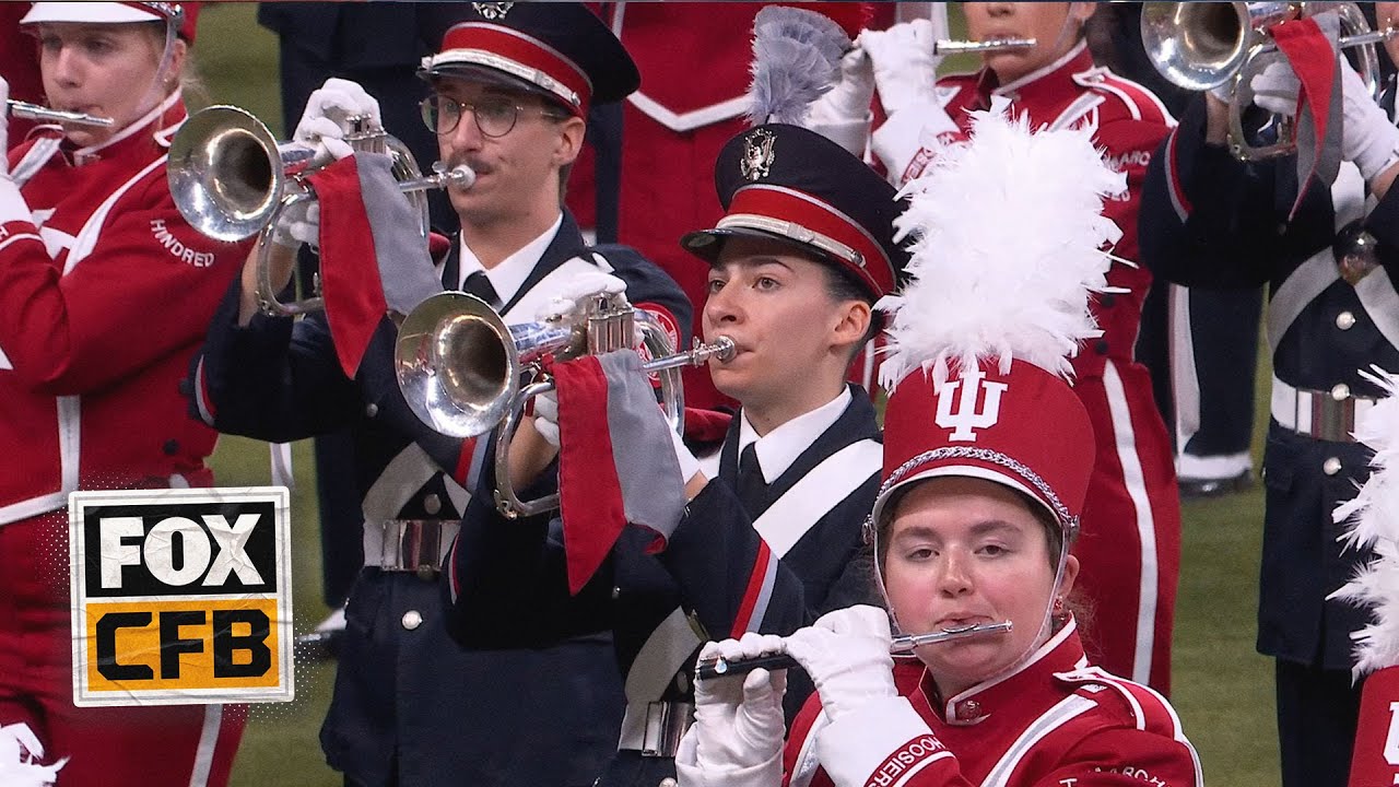 Indiana, Ohio State bands play National Anthem ahead of Big Ten Championship | FOX College Football