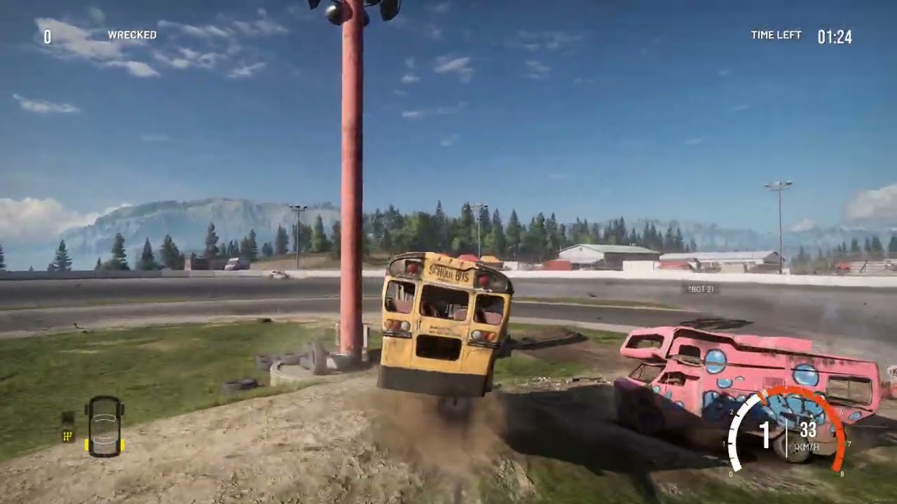 Wreckfest 2 | Destruction Derby | Bus d'&eacute;cole | Gameplay