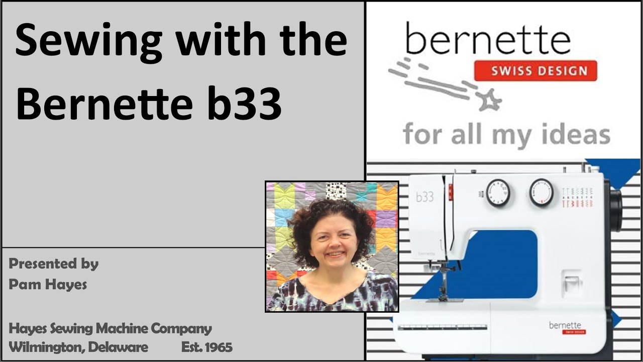 Шитье на швейной машине Bernette b33