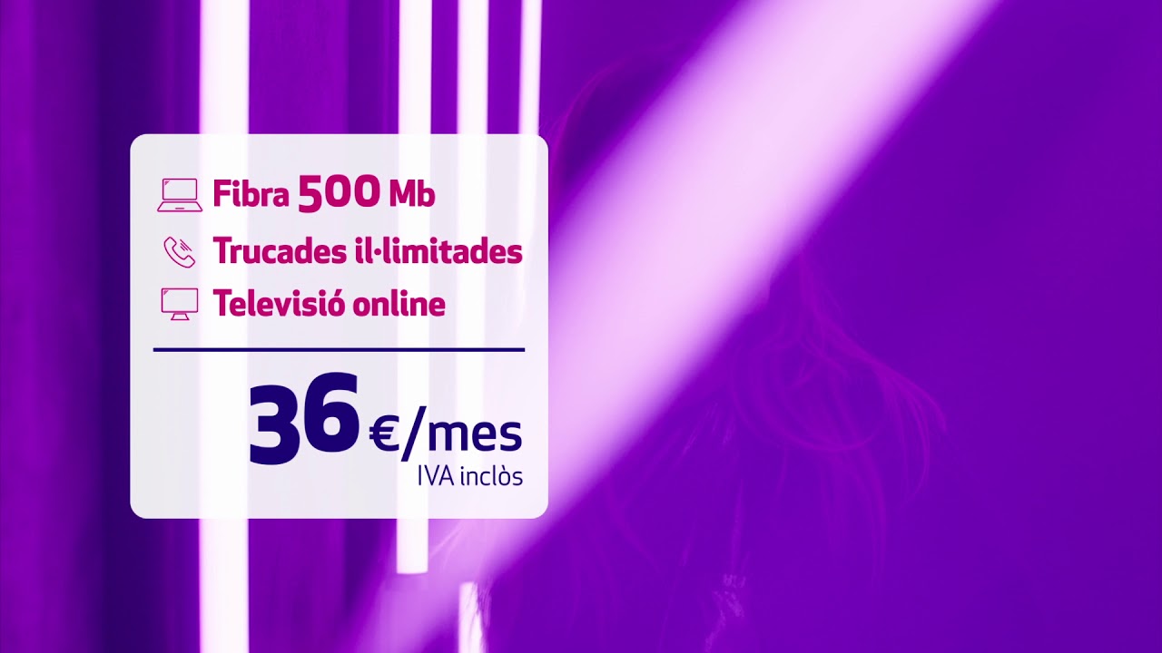 FIBRACAT - ESPOT TV 2020 FIBRA 500 Mb (video obsolet)