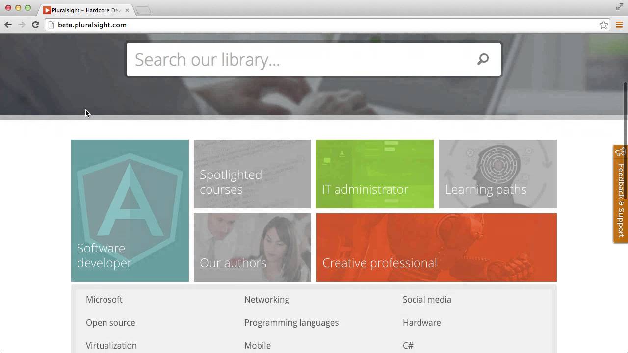 How to navigate Pluralsight.com